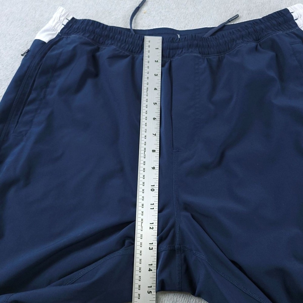 Birddogs Shorts Mens 2XL Blue White Boomstick Athletic Lined Stretch Drawstring - Picture 10 of 12